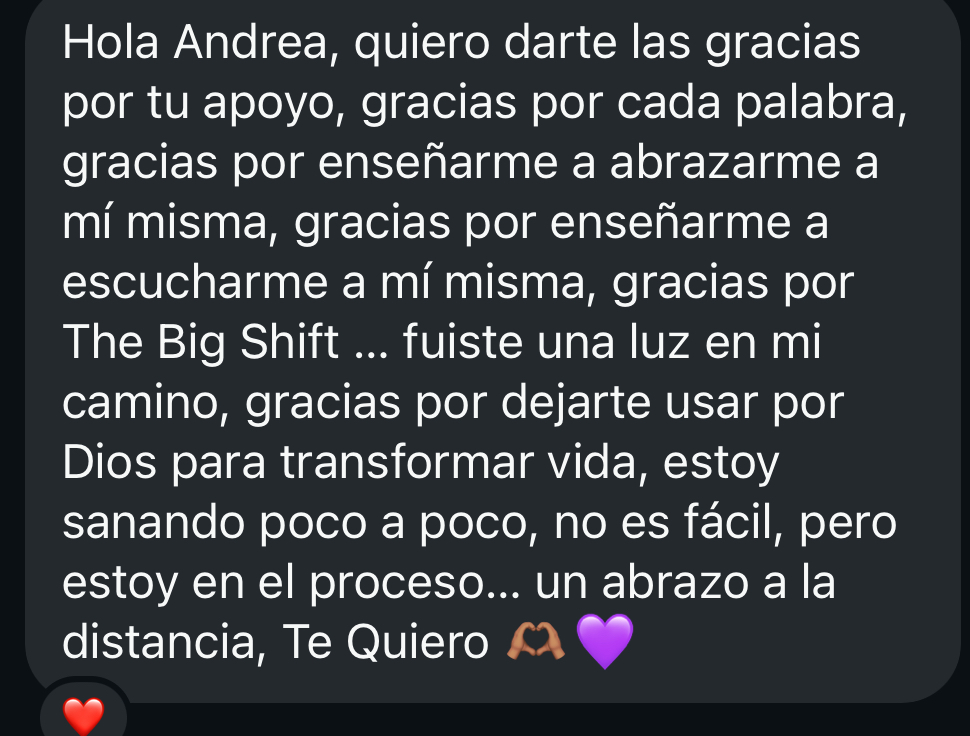 Testimonio de The Big Shift